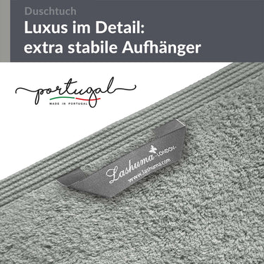 Duschtuch 70x140 cm 2er Set Grau - Stein
