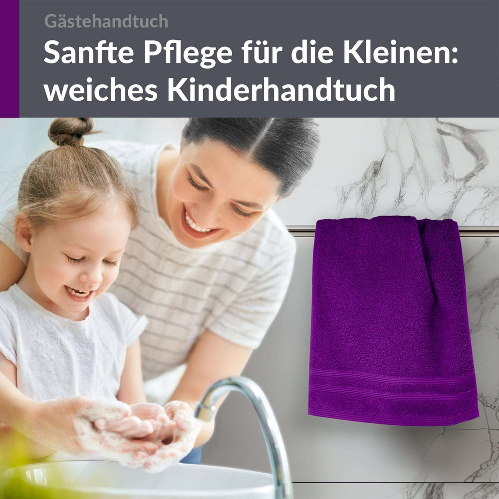 Gästehandtücher 30x50 cm Lila - Aubergine