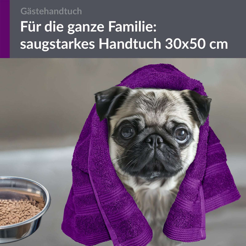 Gästehandtücher 30x50 cm Lila - Aubergine
