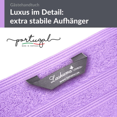 Gästehandtücher Set 30x50 cm 4 Stück Lila - Flieder