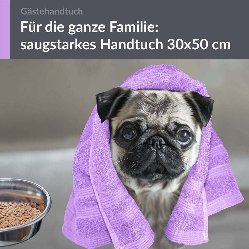 Gästehandtücher 30x50 cm Lila - Flieder