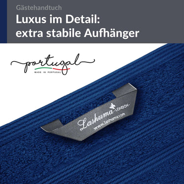 Gästehandtücher Set 30x50 cm 4 Stück Blau - Marine