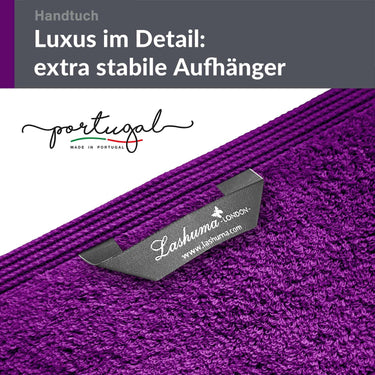 Handtuch 50x100 cm 2er Set Lila - Aubergine