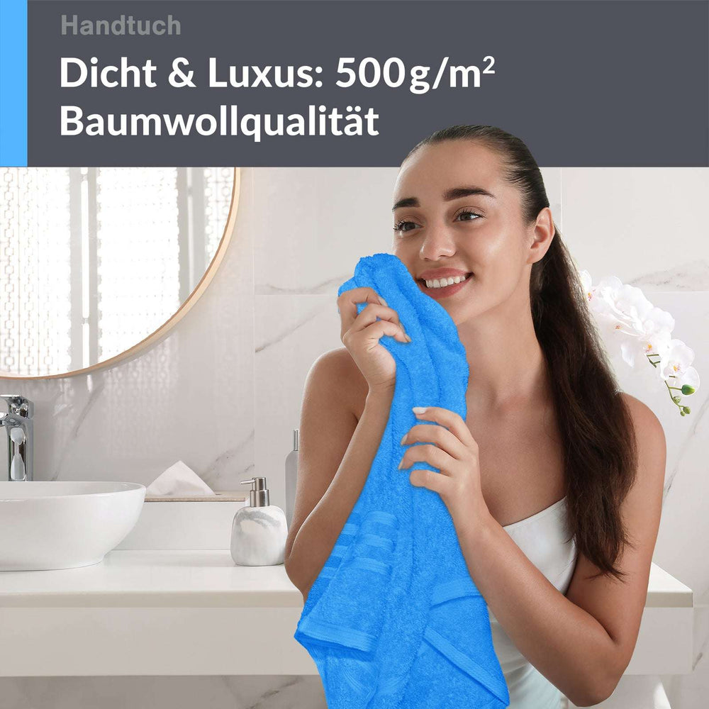 Handtuch 50x100 cm Blau - Capri