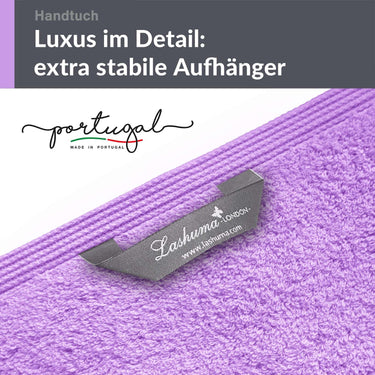 4er Handtücher Set 50x100 cm Baumwolle Lila - Flieder