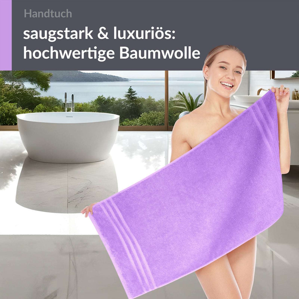 Handtuch 50x100 cm Lila - Flieder