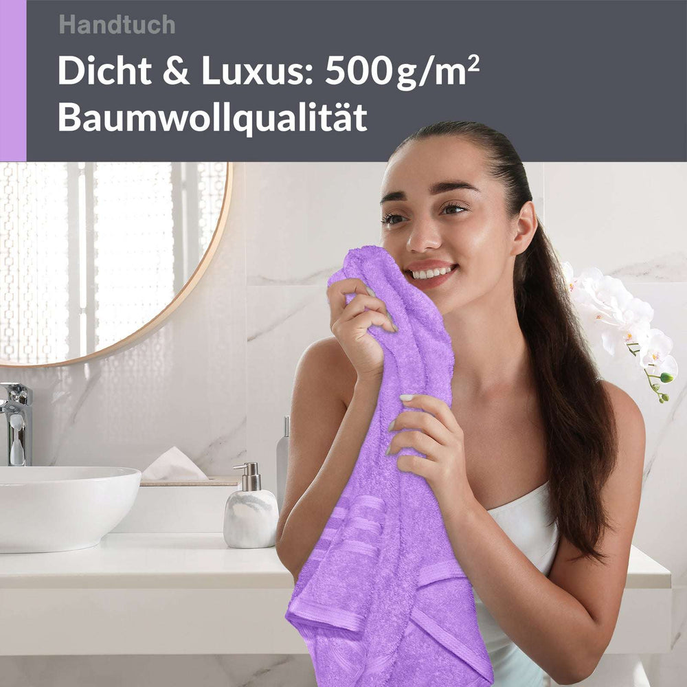 Handtuch 50x100 cm Lila - Flieder