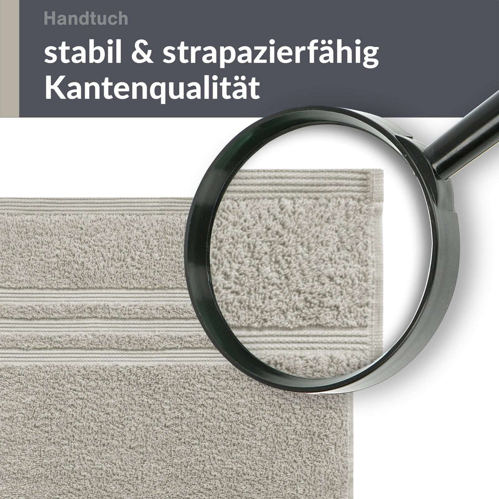 Handtuch 50x100 cm Grau - Kiesel