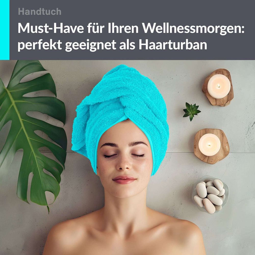 Handtuch 50x100 cm Türkis - Lagunen