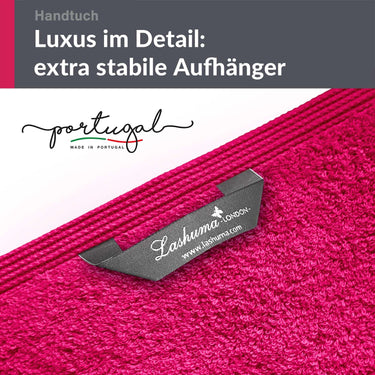 Handtuch 50x100 cm 2er Set Rot - Rhabarber
