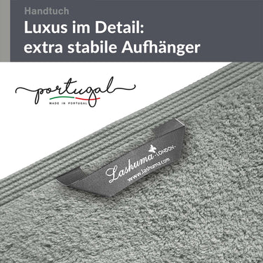 4er Handtücher Set 50x100 cm Baumwolle Grau - Stein