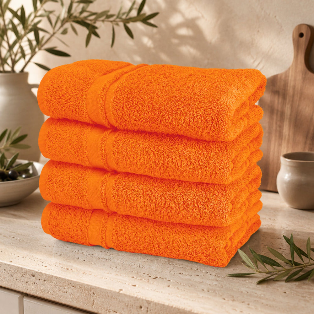 Küchenhandtücher Set 50x50 cm Orange - Clementinen