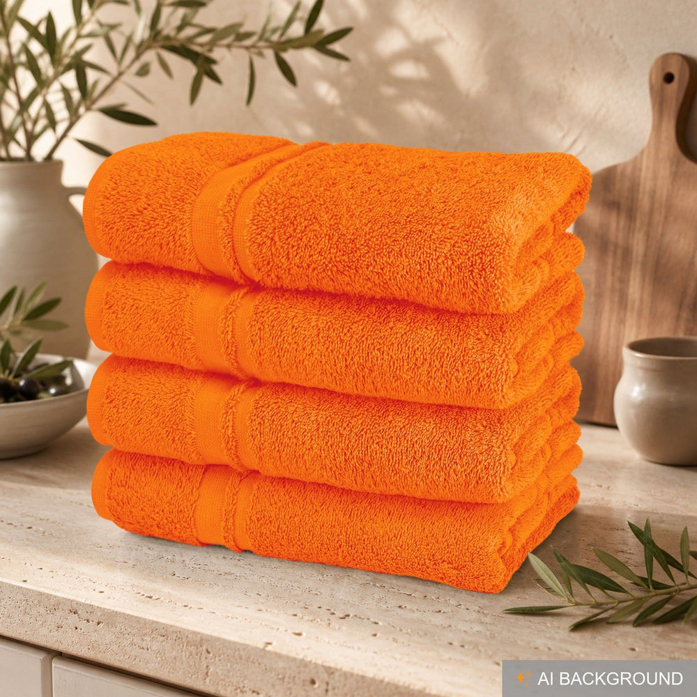 Küchenhandtücher Set 50x50 cm Orange - Clementinen