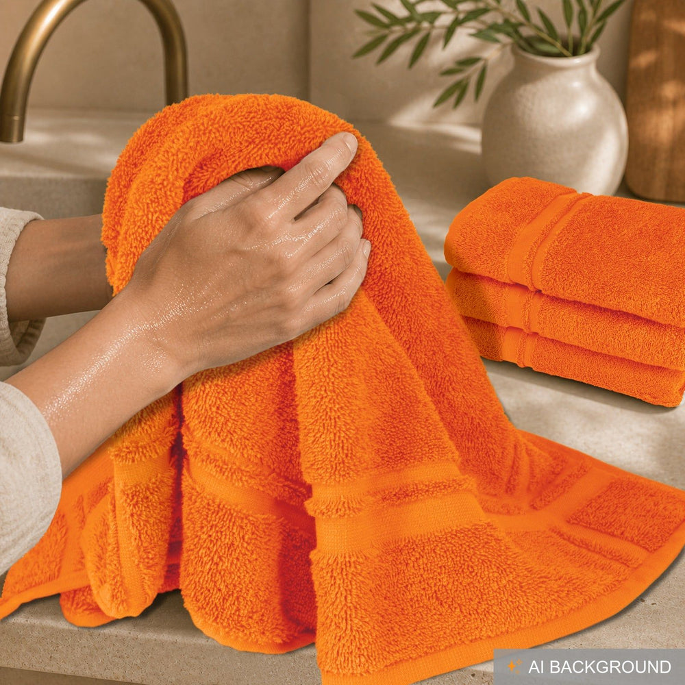 Küchenhandtücher Set 50x50 cm Orange - Clementinen