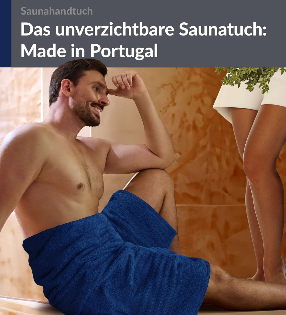 Badetuch groß 100x200 cm Blau - Marine
