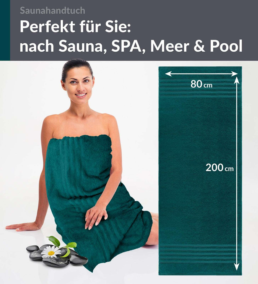 Saunahandtuch 80x200 cm Grün - Opal