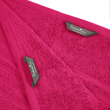 Saunahandtuch extra lang 80x220 cm Rot - Rhabarber