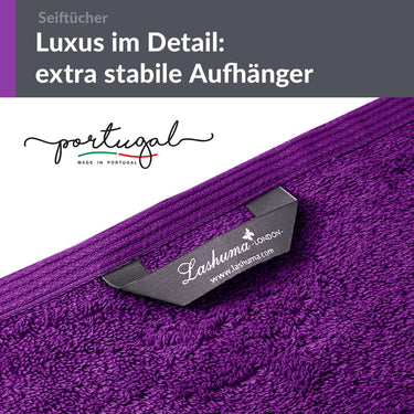 Waschlappen 30x30 cm 2er Set  Lila - Aubergine