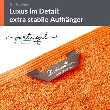 Waschlappen 30x30 cm 2er Set Orange - Clementinen