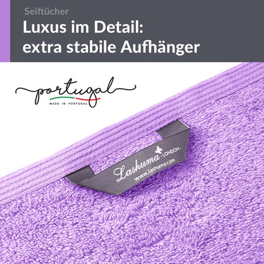 Waschlappen 30x30 cm 2er Set Lila - Flieder