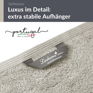 Waschlappen 30x30 cm 2er Set Grau - Kiesel