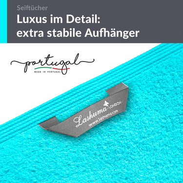 Waschlappen Set 30x30 cm 6 Stück Türkis - Lagunen