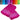 Duschtuch 2er Set 70x140 cm Pink - Purpur, Lugano Badetücher