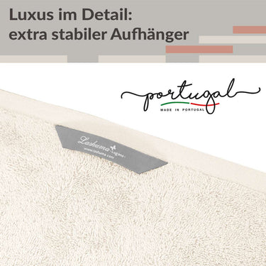 Handtuch Set 50x100 cm, Lugano 2er Frotteetücher Natur