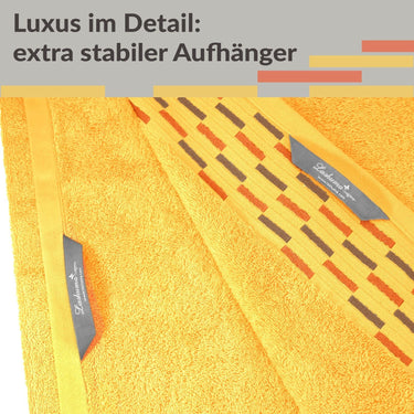 extra großes Badetuch 90x180 cm Gelb - Aprikose