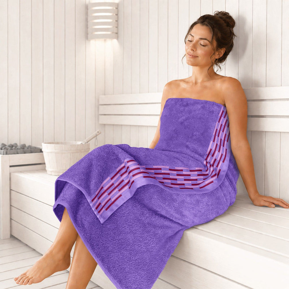 Saunahandtuch 90x180 cm Lila - Lavendel