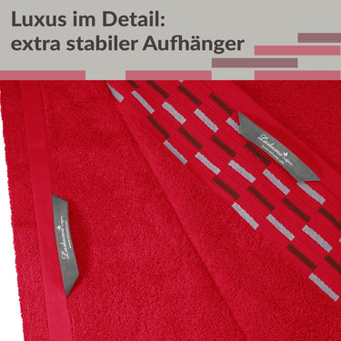 extra großes Badetuch 90x180 cm Rot - Scharlach