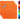 Frottee Küchenhandtücher 50x50 cm 4er Set Orange - Blutorange