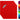 Frottee Küchenhandtücher 50x50 cm 4er Set Rot - Scharlach