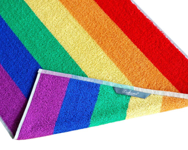 Regenbogen 2er Handtuchset, Bunte Frotteetücher 50x100 cm