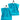 Seiftuch 30x30 cm, 2er Set Waschlappen Blau - Aquamarin