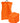 Gästehandtuch 30x50 cm 4er Set  Orange - Blutorange