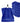 Seiftücher 30x30 cm, 6er Set Waschlappen Blau - Königsblau