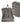 Seiftücher 30x30 cm, 6er Set Waschlappen Grau - Dunkelgrau