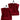 Seiftuch 30x30 cm, 2er Set Waschlappen Rot - Rubin