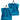 Seiftuch 30x30 cm, 2er Set Waschlappen Blau - Petrol