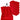 Seiftücher 30x30 cm, 6er Set Waschlappen Rot - Scharlach