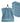 Seiftücher 30x30 cm, 6er Set Waschlappen Blau - Tauben