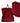 Seiftücher 30x30 cm, 6er Set Waschlappen Rot - Rubin
