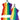 Regenbogen 4 Stück Waschlappen, Gästehandtücher klein 30x30 cm