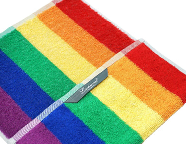 Regenbogen 2er Set Gästehandtücher, kleine Handtücher 30x50 cm