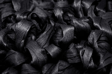 Handemade Schlingenteppich 50x70 cm, Schwarz