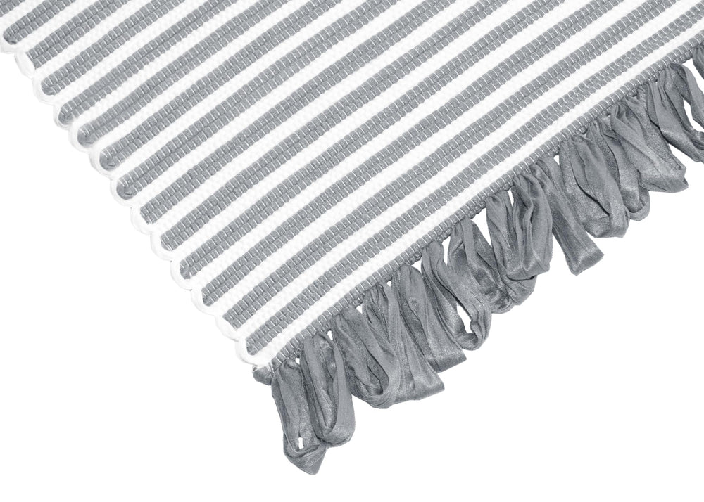 Handmade Läufer 60x120 cm Grau - Rauch