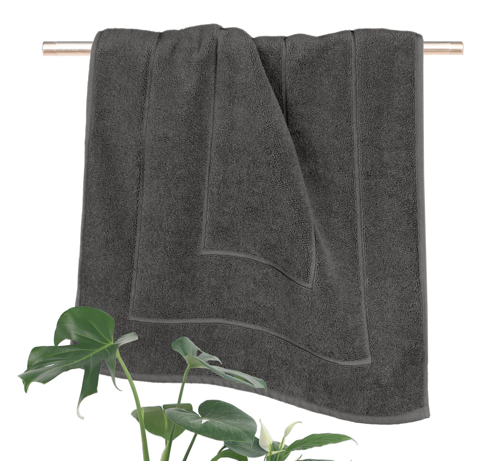 Frottee Badematte 50x80 cm Grau - Anthrazit