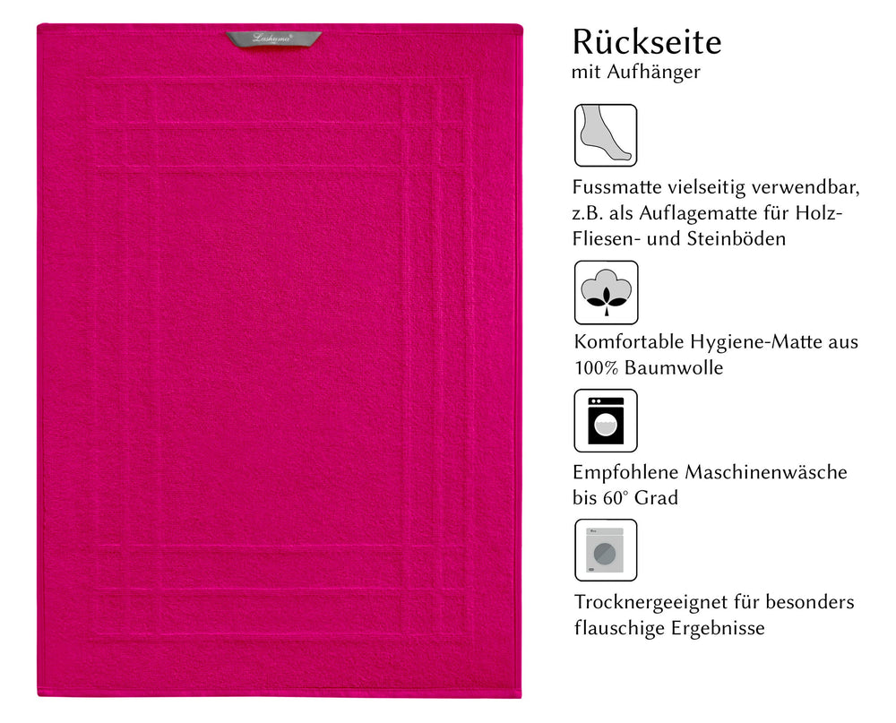 Duschvorleger 50x70 cm Pink - Purpur
