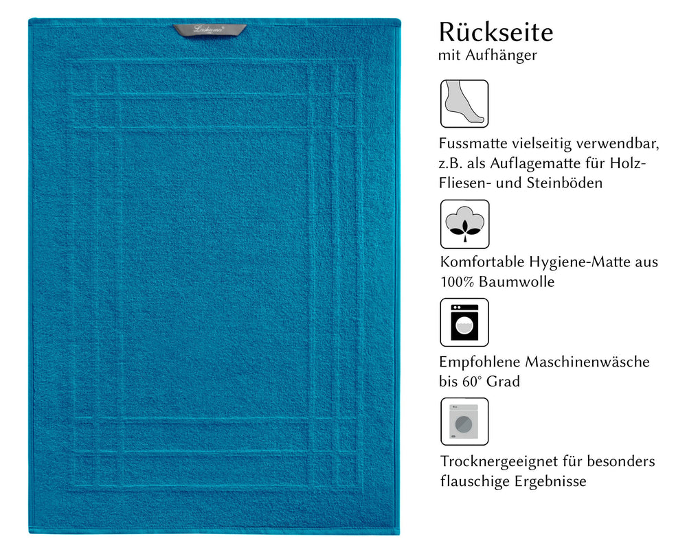 Duschvorleger 50x70 cm Blau - Petrol